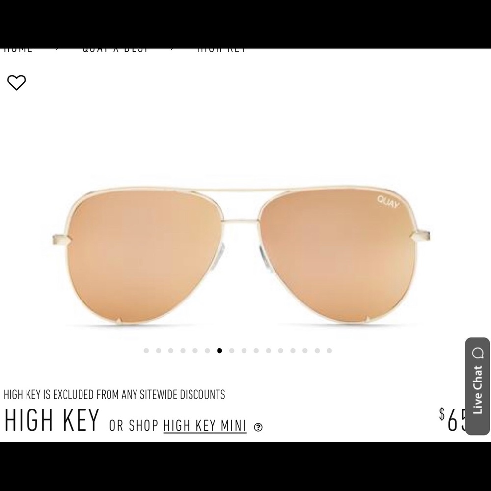 Quay Australia Desi high keys gold